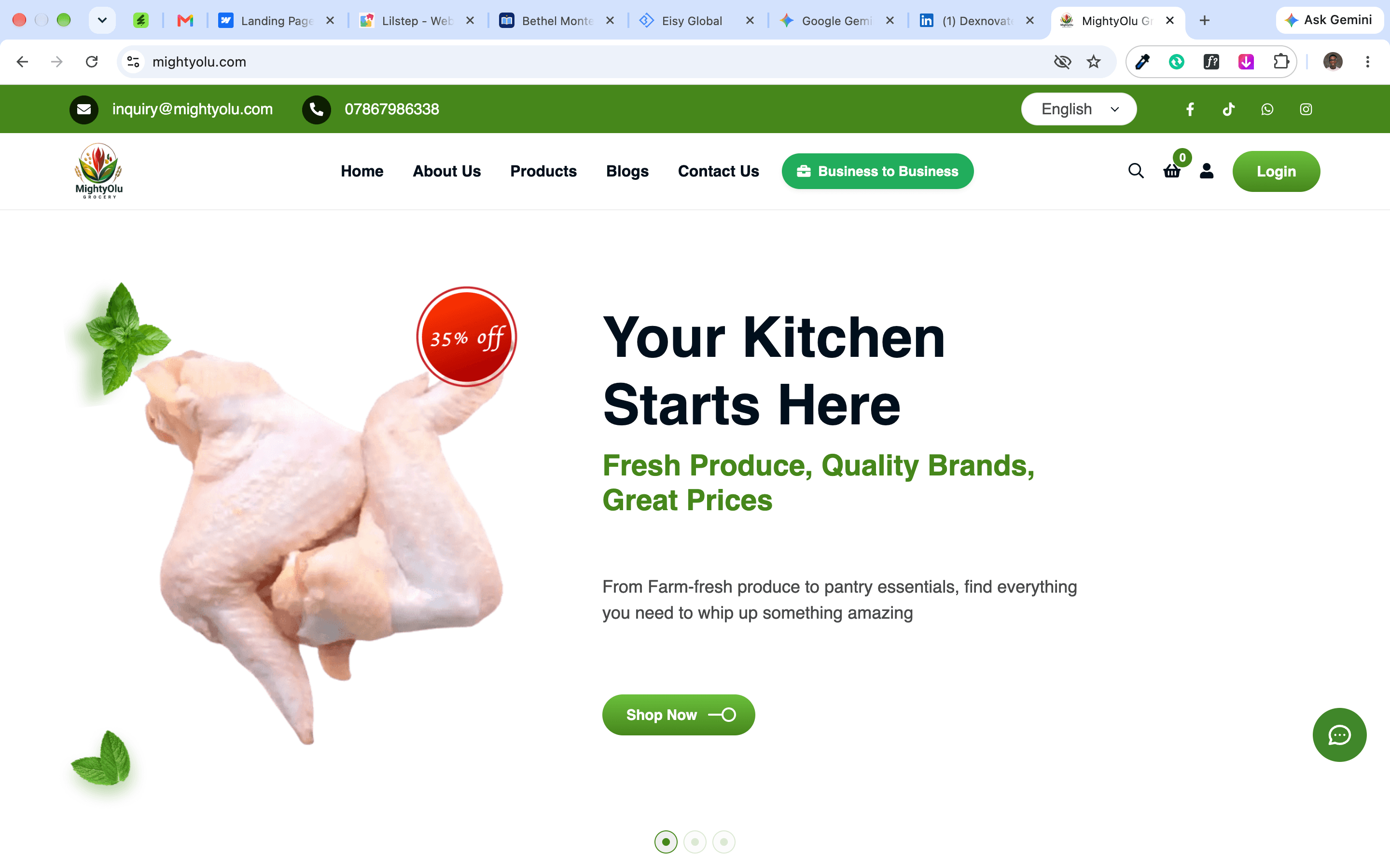 MightyOlu Grocery — farm-fresh produce, pantry essentials & direct household ordering