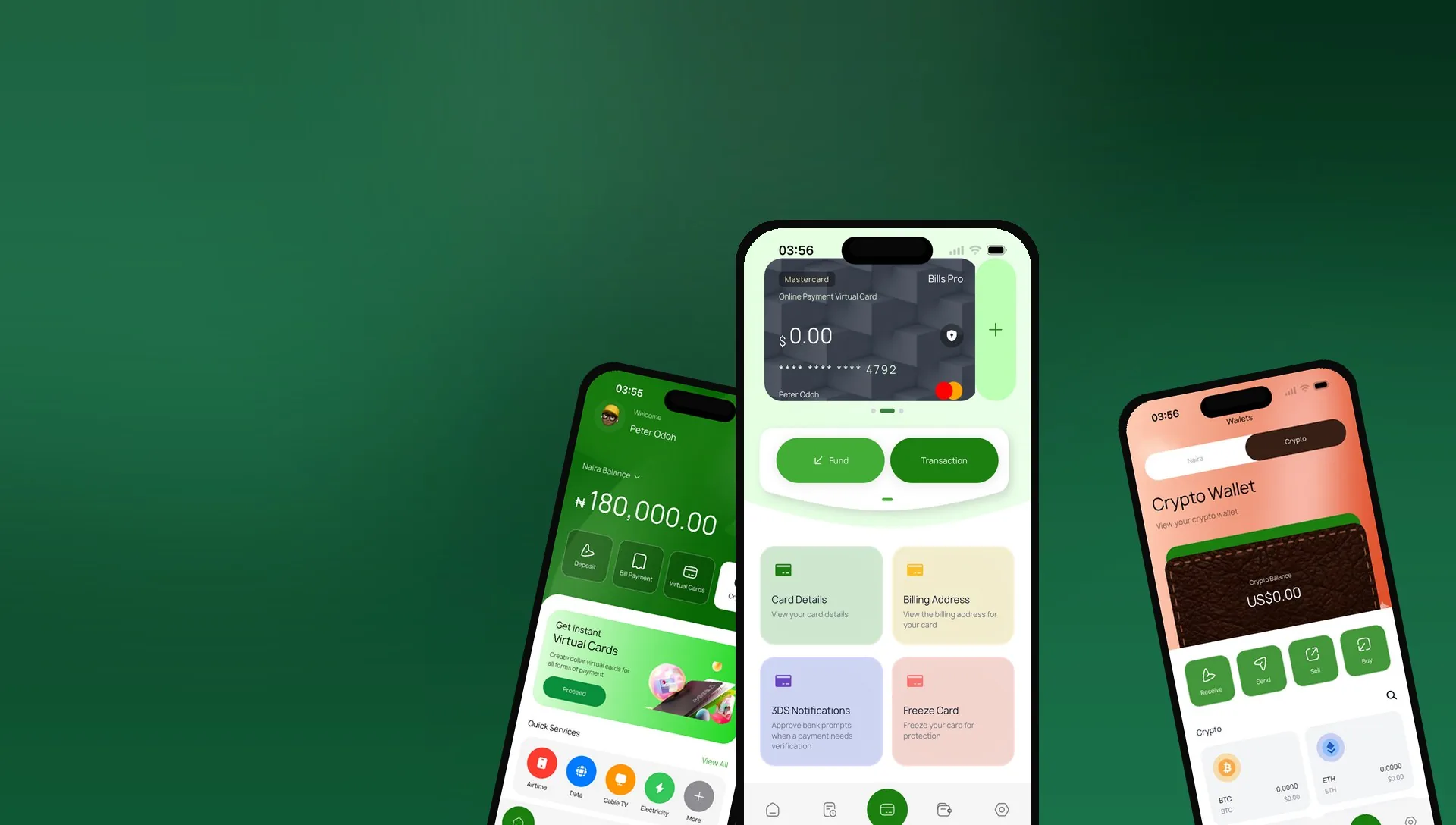 BillsPro — crypto, bills & USD virtual cards in one app