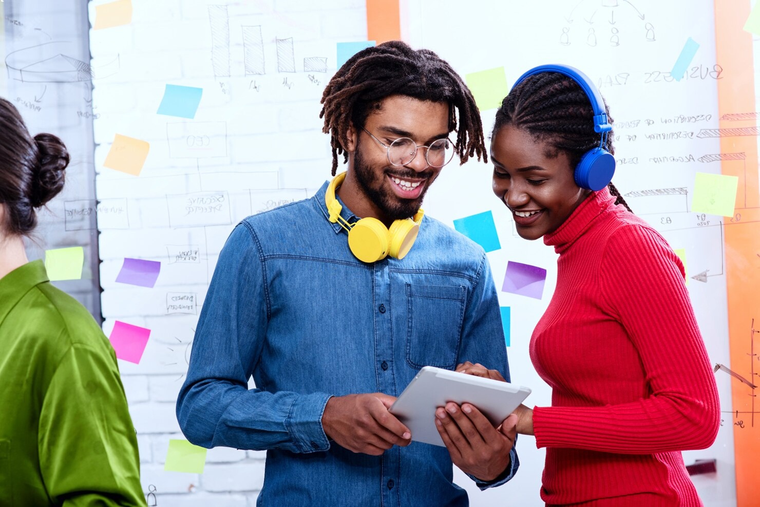 Team discussing ideas